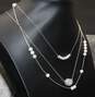 Bundle of 3 Sterling Silver Pearl Necklaces image number 1