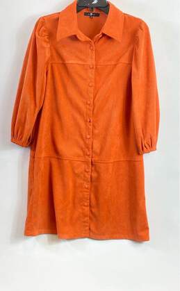 7 For All Mankind Orange Casual Dress - Size S