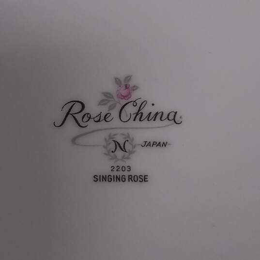 Bundle of 8 Rose China Singing Rose Salad Plates image number 5
