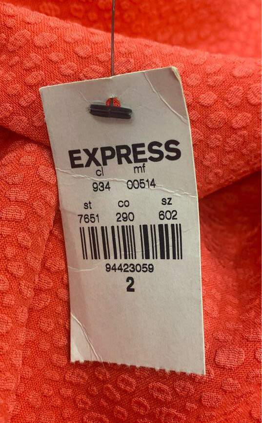 Express Women's Coral Dress- Sz 2 NWT image number 7