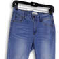 Womens Blue Denim Mid Wash Stretch Pockets Skinny Leg Jeans Size 2/25 image number 3