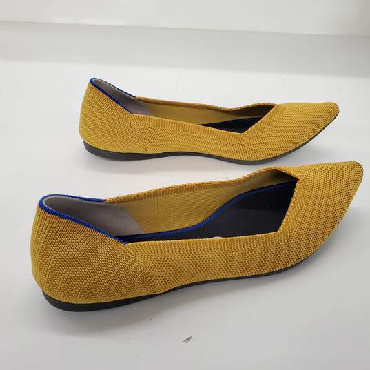 Rothy's Yellow Pointed Toe Flats Women's Size 7.5 image number 4