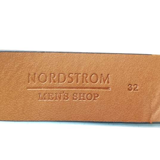 Nordstrom Men's Shop Black Leather Belt Size 32 image number 5