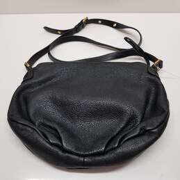 AUTHENTICATED Marc by Marc Jacobs Black Leather Foldover Crossbody Bag alternative image