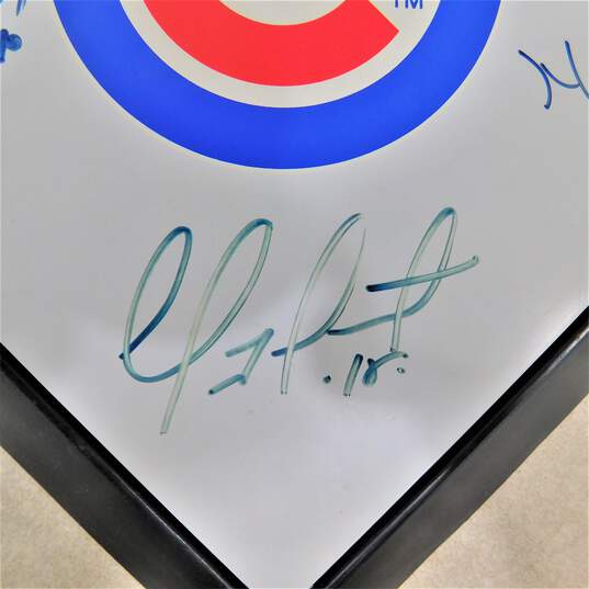 7x Autographed Chicago Cubs Mini-Home Plate image number 6