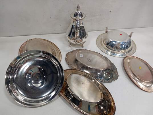 7PC Assorted Stainless Silver-plated Serving Dinning Bundle image number 2