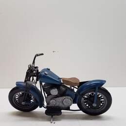 Vintage Blue Metal Motorcycle #99 Diecast