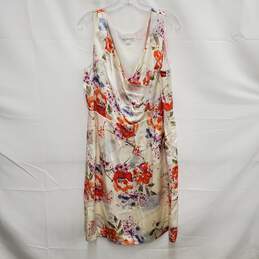 Pendleton WM's 100% Silk Ivory Floral Print Sleeveless Dress 14 alternative image