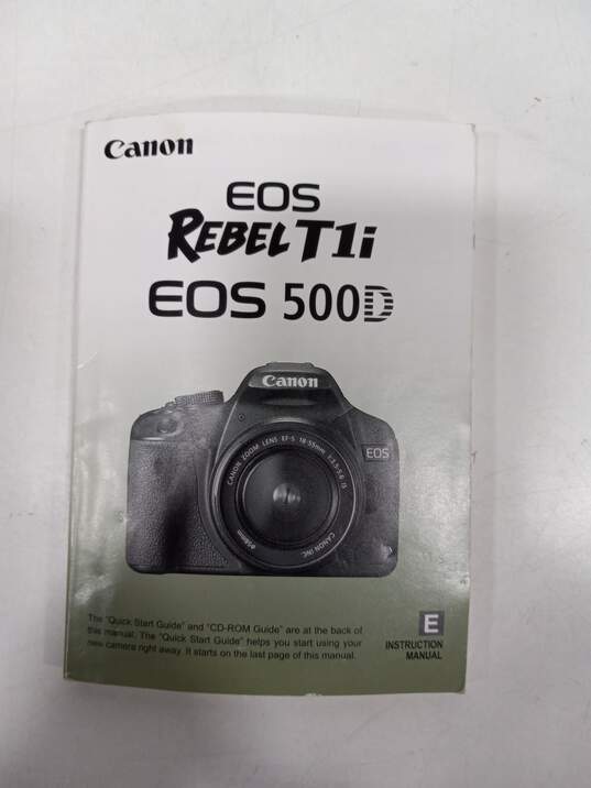 Bundle of Canon EOS Rebel T1i EOS 500D Camera Body Only with Accessories image number 6