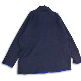 U.S. Polo Assn. Mens Blue Mock Neck Long Sleeve Full Zip Jacket Size 4XLT alternative image