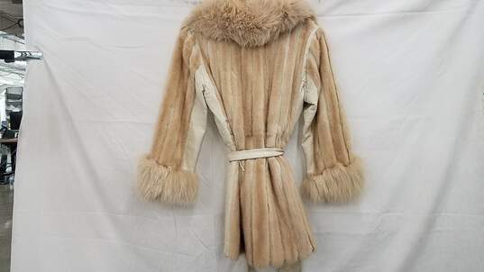 Godchaux's Fox Fur & Leather Jacket image number 3