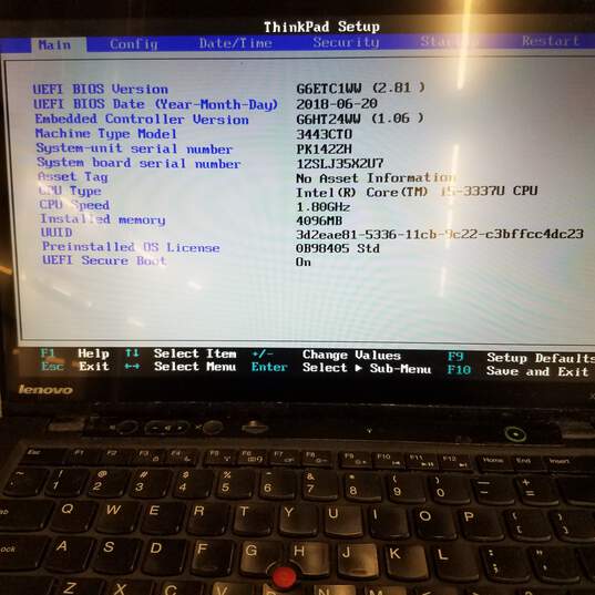 Lenovo ThinkPad X1 Carbon 14in Laptop Intel i5-3337U CPU 4GB RAM 128GB HDD image number 9
