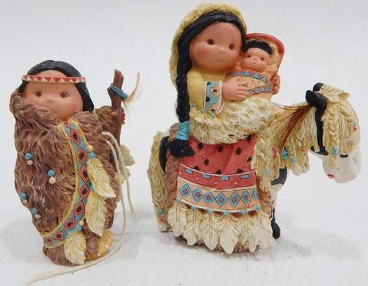 Enesco Friends Of The Feather Chosen People Jesus Mary Joseph Nativity Figurines image number 1