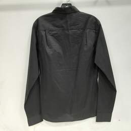 Van Heusen Never Tuck Slim Fit Men's Black Long Sleeve Shirt Size Small NWT alternative image