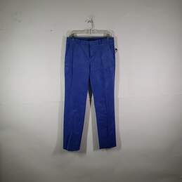 Womens Ryan Slash Pocket Straight Leg Flat Front Dress Pants Size 4