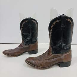 Men's Brown & Black Tony Lama Boots Size 11D alternative image