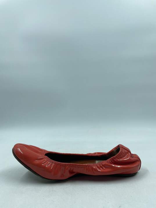 Lanvin Patent Orange Ballet Flats W 7 COA image number 2