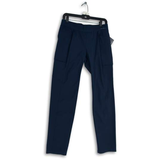 NWT Eddie Bauer Womens Blue Stretch Cargo Pocket Utility Ankle Pants Size 6 image number 1
