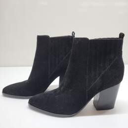 Marc Fisher Black Suede Pointed Toe Alva Boots Women's Size 9.5M