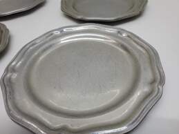 VTG. Set Of 4 Wilton Pewter Plates Approx. 7 in. alternative image