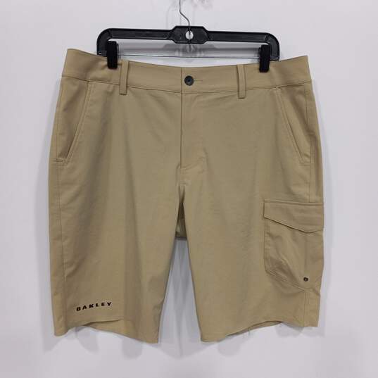 Oakley Men's Tan Performance Fit Shorts Size 36 image number 1