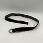 Mens Black Adjustable Double O-Ring Strap Waist Belt Size Medium image number 2