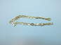 14K Yellow Gold Oval Chain Link Bracelet FOR REPAIR 3.2g image number 1
