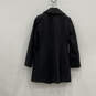 NWT Womens Black Long Sleeve Collared Single Breasted Pea Coat Size Small image number 2