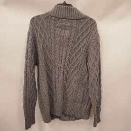 Paul Jones Men Gray Knitted Cardigan Sweater XL NWT alternative image