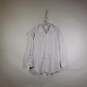 Mens Steel Regular Fit Herringbone Long Sleeve Dress Shirt Size L 16.5 32/33 image number 1