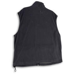 Mens Gray Sleeveless Mock Neck Pockets Full-Zip Fleece Vest Size XL alternative image