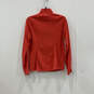 Womens Red Long Sleeve Mock Neck Quarter Zip Pullover T-Shirt Size Medium image number 2