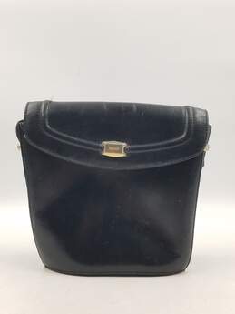 Authentic BALLY Black Flap Shoulder Bag