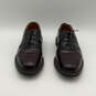 Mens Shelton 51360 Brown Almond Toe Lace-Up Derby Dress Shoes Size 9 image number 2