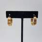 14k Gold Tubular Hoop Earrings 3.6g image number 1