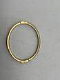 Womens Gold-Tone Clear Rhinestones Hinged Round Bangle Bracelet 21.1g image number 6