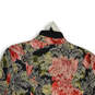 Womens Multicolor Floral Long Sleeve Button Front Jacket Size X-Large image number 4