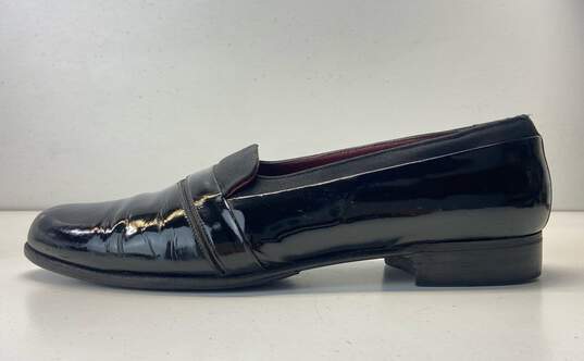 Bally Black Patent Leather Casual Loafers Men's Size 9 image number 2