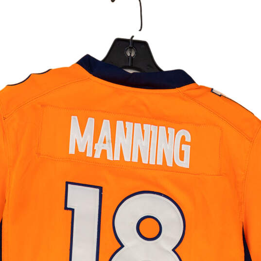 Unisex Adults Orange Denver Broncos Peyton Manning Football Jersey Size M image number 4