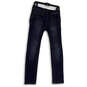 Womens Blue Medium Wash Stretch Pockets Denim Skinny Leg Jeans Size 30 image number 1