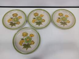 Vintage Kilncraft Green Floral Plates