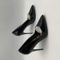 Womens Black Patent Leather Pointed Toe Slip-On Stiletto Pump Heels Size 10 image number 1
