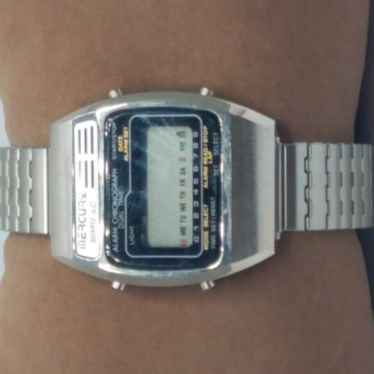 Rare Mercury Time Digital Alarm Chrono Vintage Watch image number 2