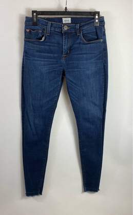 Hudson Women Blue Mid Skinny Jeans Sz 27