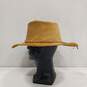 Men's Genuine Leather Tan Hat Size M image number 3