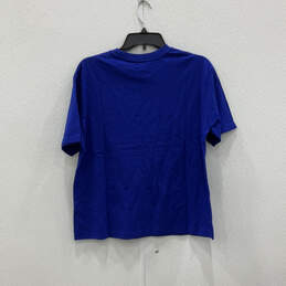 NWT Womens Blue Short Sleeve Crew Neck Pullover T-Shirt Size Large alternative image