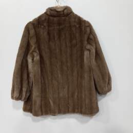 Atissavel Fabric Brown Faux Fur Coat alternative image
