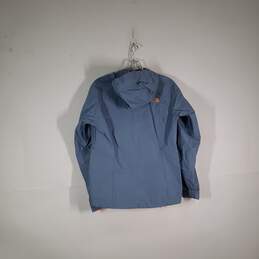 Womens Long Sleeve Zipper Pockets Hooded Windbreaker Jacket Size Small alternative image