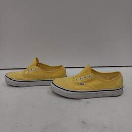 Vans Women's Yellow Canvas Sneakers Size 6.5 alternative image