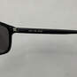 Mens Reveler 001P Black Gray Polarized Full Rim Square Sunglasses w/ Case image number 6